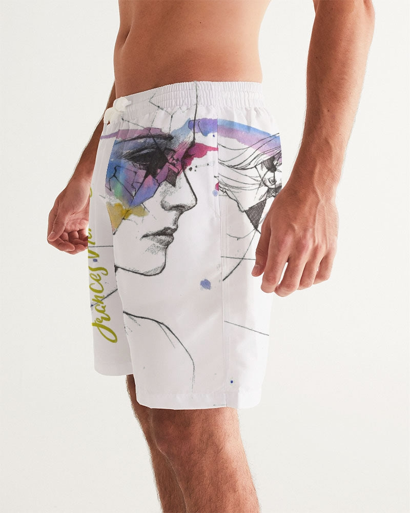 Frances Pierre-Giroux Abstract Lady Swim Trunks Men's Swim Trunk - World Class Depot Inc