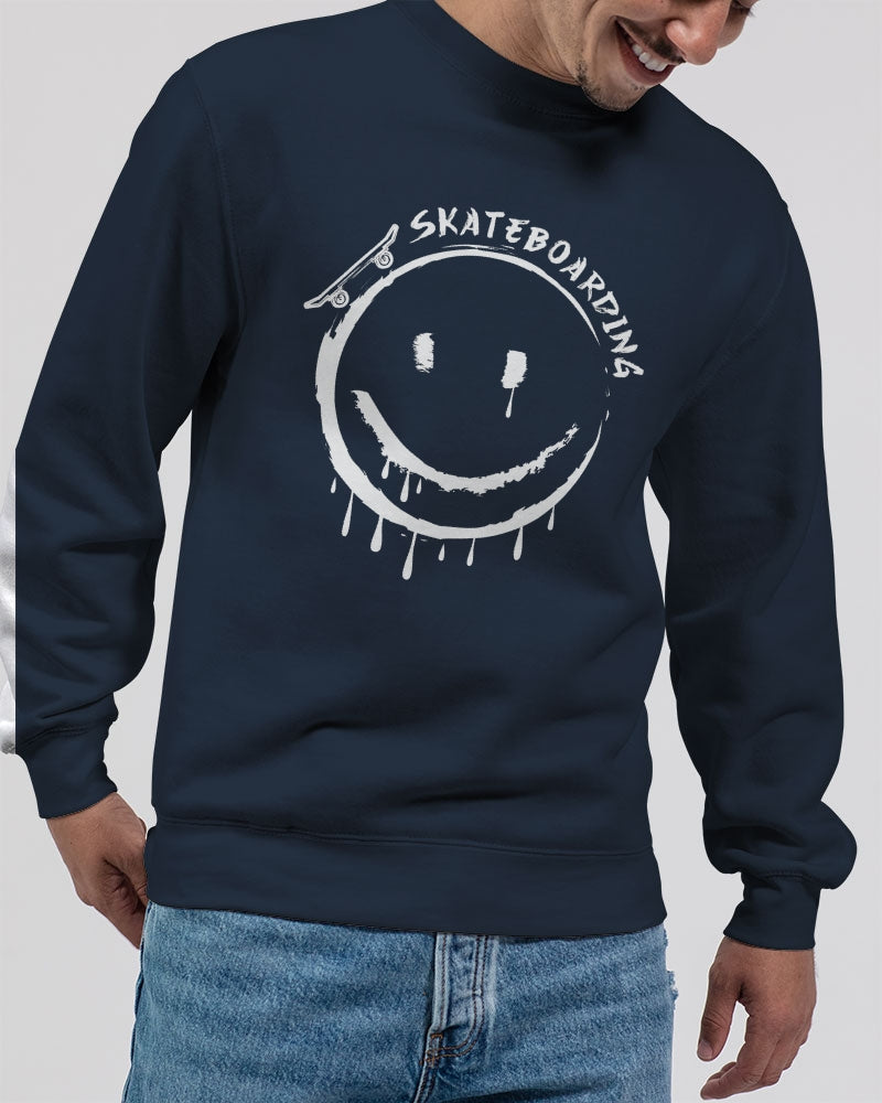 Smile Face Unisex Premium Crewneck Sweatshirt | Lane Seven - World Class Depot Inc