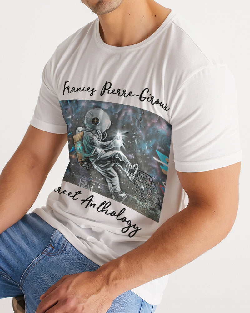 Frances Pierre-Giroux Street Anthology space walk graffiti  Men's Tee - World Class Depot Inc