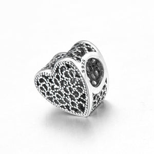 Pandora Silver Fine Hollow out Heart Charm 925 Sterling Silver - World Class Depot Inc