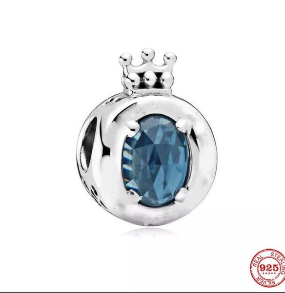 Pandora Silver Blue Jewel Charm 925 Sterling Silver - World Class Depot Inc