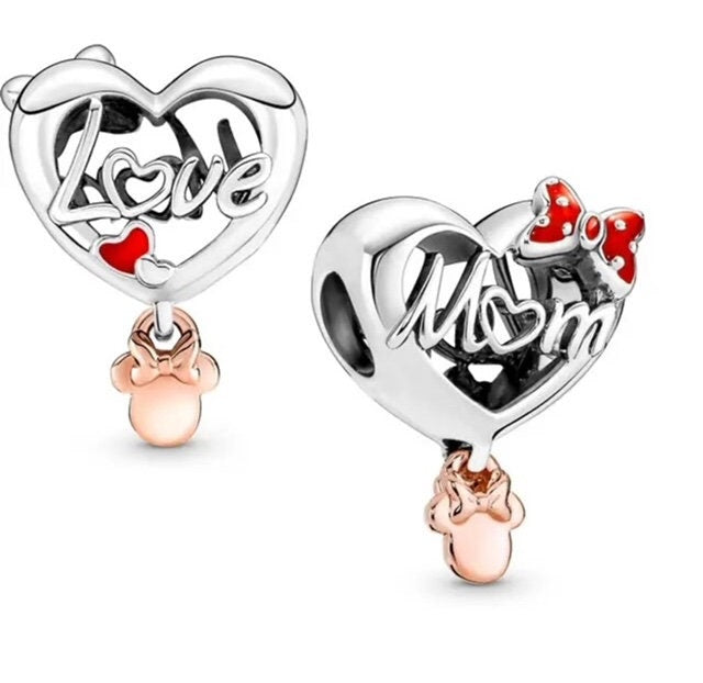 Pandora Sterling Silver Love Mom Heart Charm - World Class Depot Inc