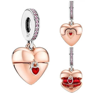 Pandora Sterling Silver Heart Box Charm - World Class Depot Inc