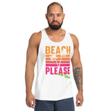 Unisex Beach Please Tank Top T-shirt - World Class Depot Inc