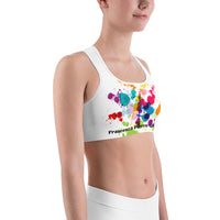Women's Francesca Pierre-Giroux Stained Sports bra - World Class Depot Inc