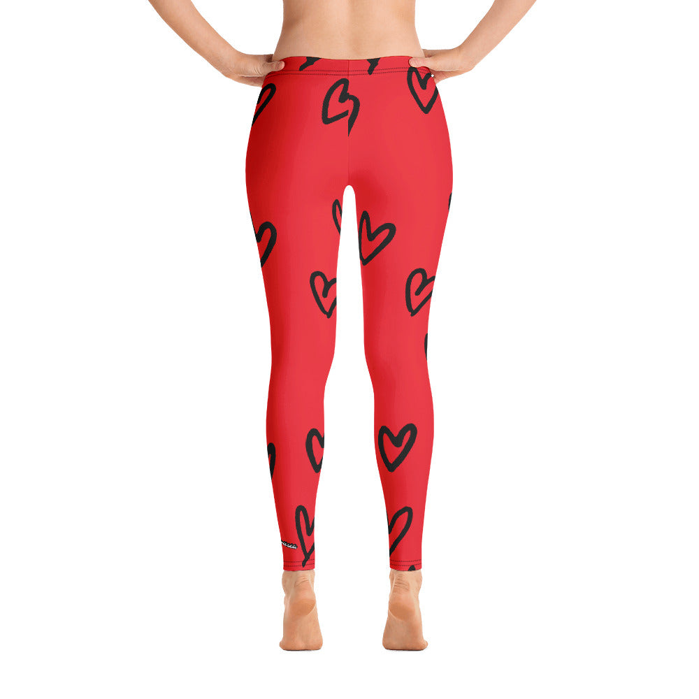 Women's Heart Francesca Pierre-Giroux yoga pants Leggings for fitness and exercise - World Class Depot Inc