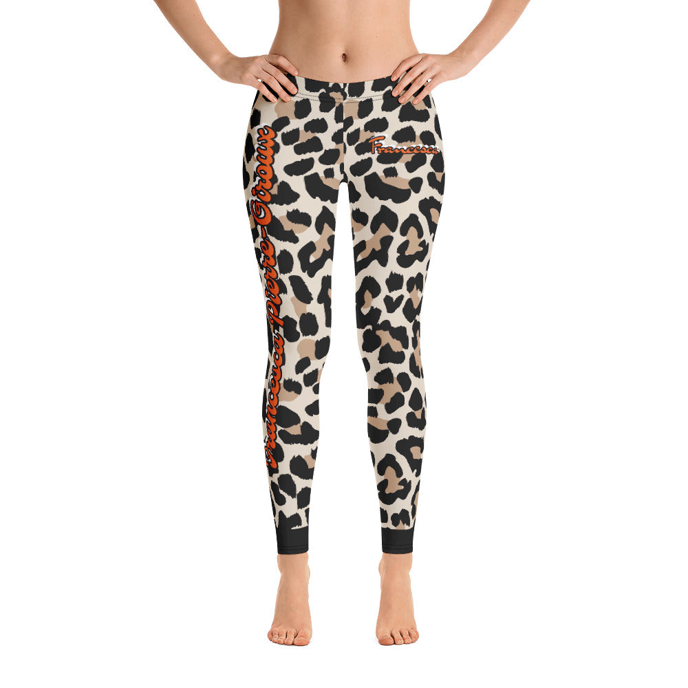 Women's Cheetah Francesca Pierre-Giroux yoga compression pants Leggings for exercise and fitness - World Class Depot Inc