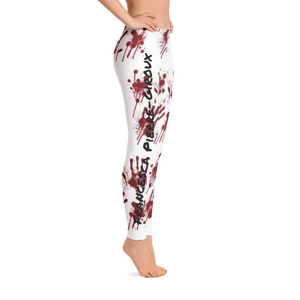 Women's Hand Prints Francesca Pierre-Giroux yoga pants Leggings for exercise and fitness - World Class Depot Inc