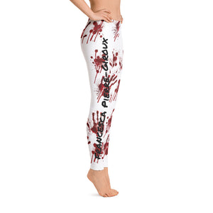 Women's Hand Prints Francesca Pierre-Giroux yoga pants Leggings for exercise and fitness - World Class Depot Inc