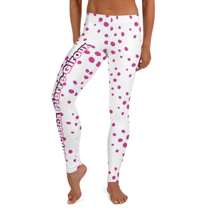 Women's Francesa Pierre-Giroux pooka dots yoga Leggings for exercise and fitness - World Class Depot Inc