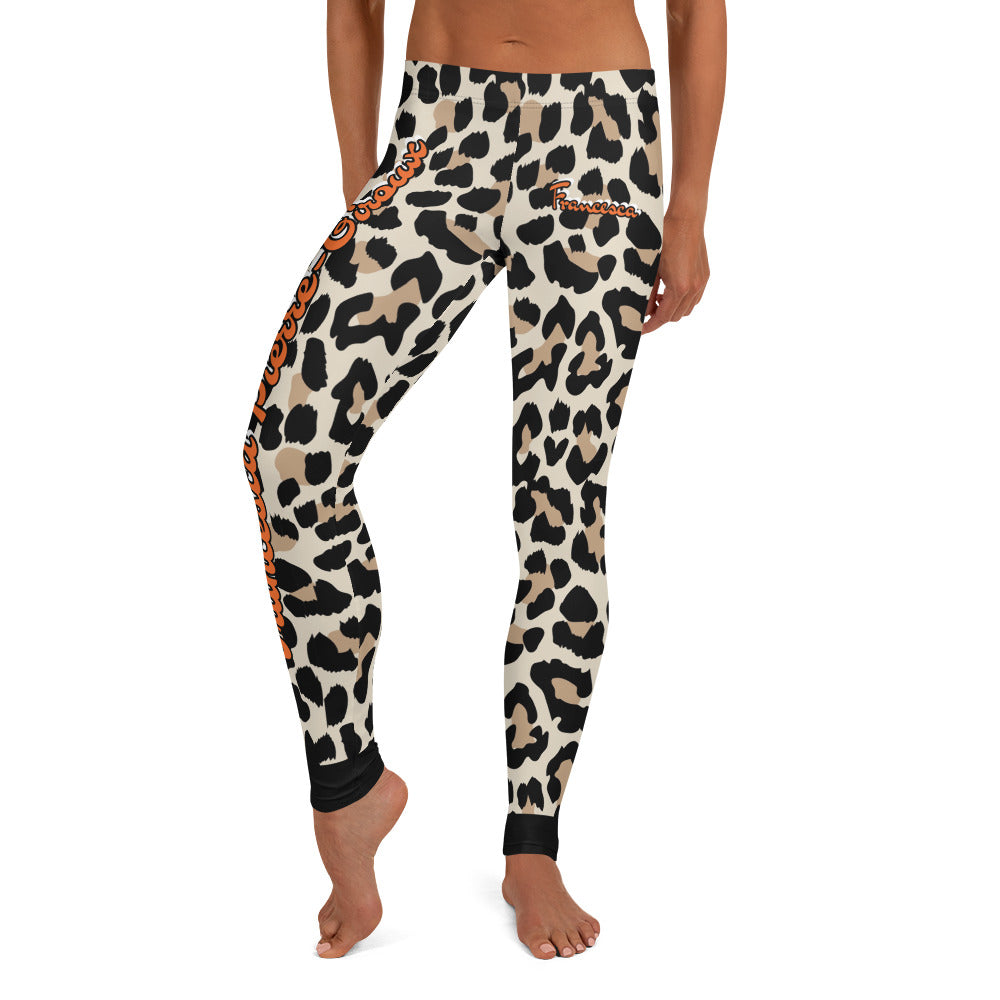 Women's Cheetah Francesca Pierre-Giroux yoga compression pants Leggings for exercise and fitness - World Class Depot Inc