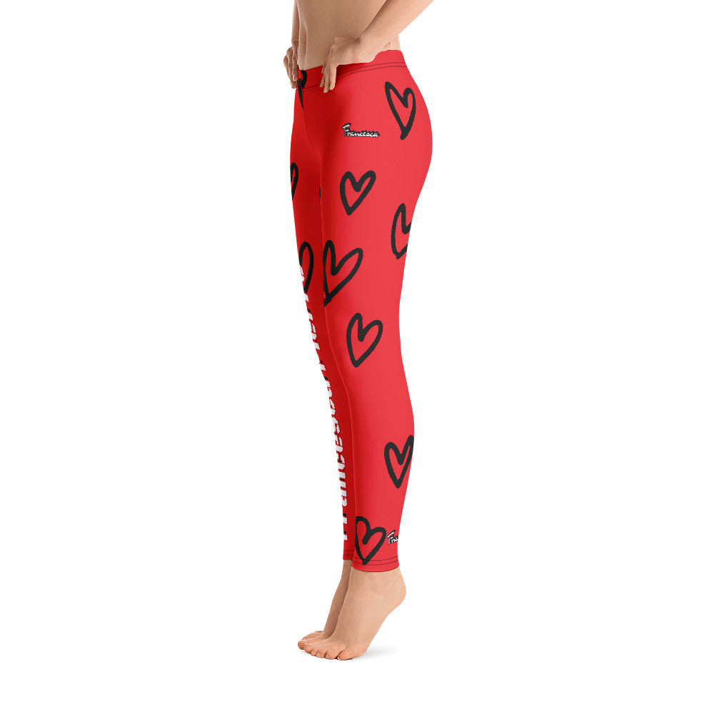 Women's Heart Francesca Pierre-Giroux yoga pants Leggings for fitness and exercise - World Class Depot Inc