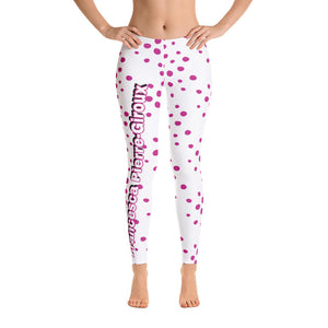 Women's Francesa Pierre-Giroux pooka dots yoga Leggings for exercise and fitness - World Class Depot Inc