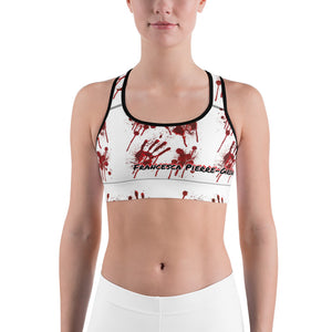 Women's Hand Prints Francesca Pierre-Giroux Stained Sports bra - World Class Depot Inc