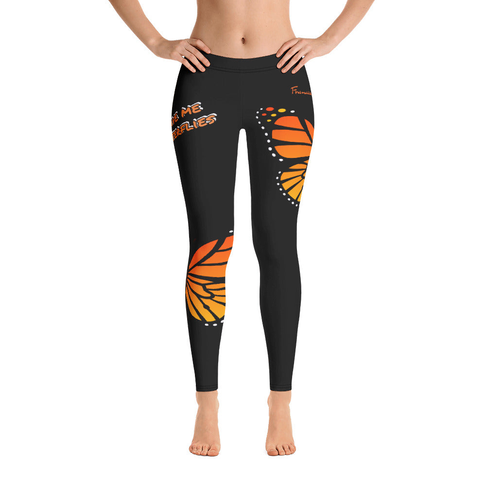 Women's Butterfly Yoga pants leggings for exercise and cross fit - World Class Depot Inc