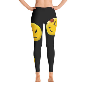 Women's Francesca Pierre-Giroux Smiley face Leggings - World Class Depot Inc