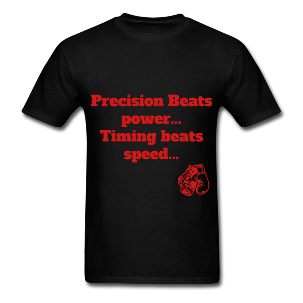 Precision boxing Unisex Classic workout T-Shirt - black