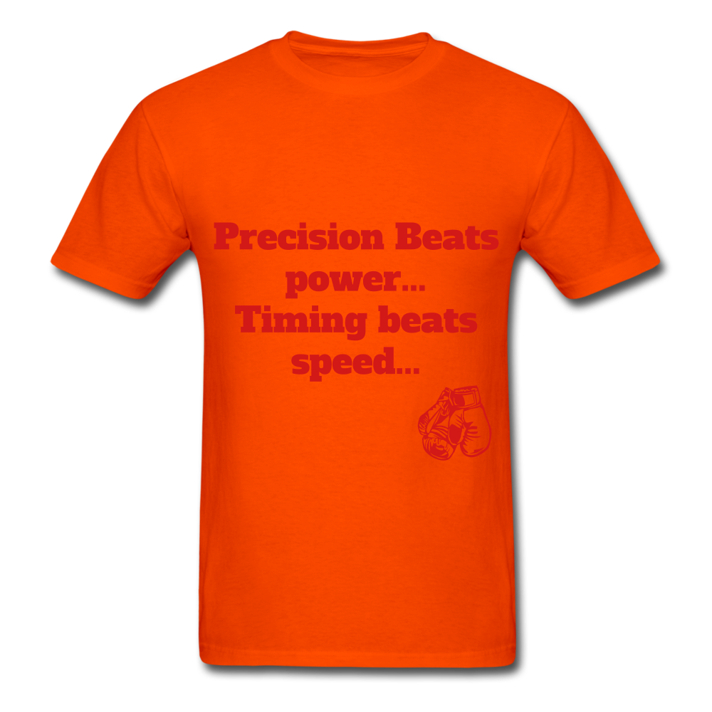 Precision boxing Unisex Classic workout T-Shirt - orange