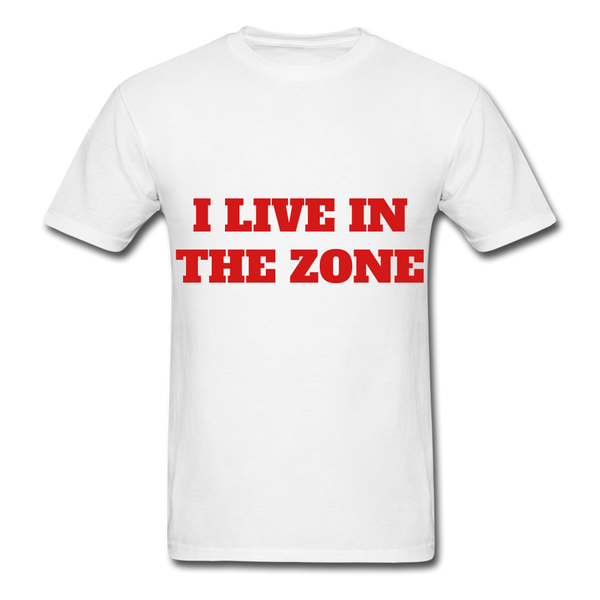 I live in the Zone Unisex Classic workout T-Shirt - white