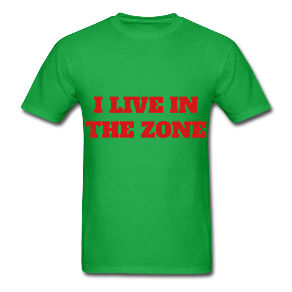 I live in the Zone Unisex Classic workout T-Shirt - bright green