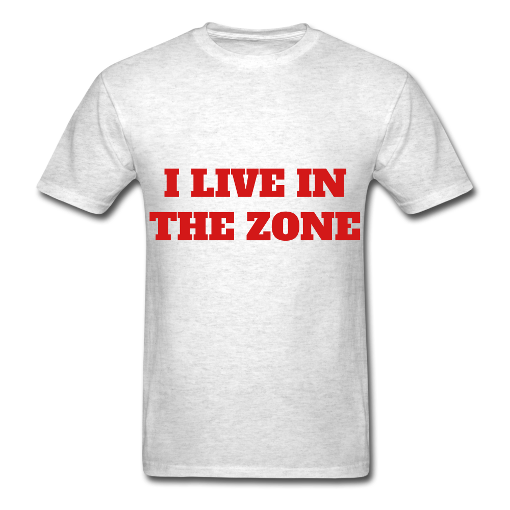 I live in the Zone Unisex Classic workout T-Shirt - light heather gray